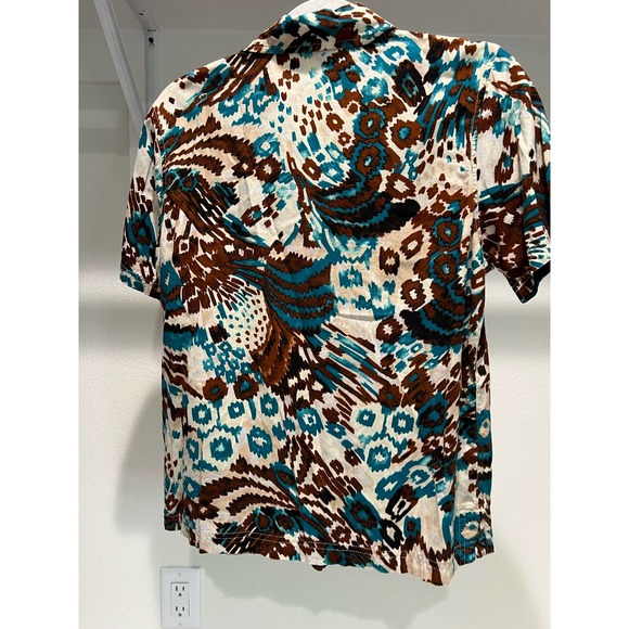 Pappagallo‎ Vintage Women's Patterned Button Up Shirt Size Small - Picture 5 of 5